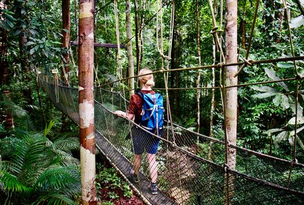 Fravely mit Rucksack ORTLIEB Atrack - For Family Reisen Verlosung - Wanderung im Taman Negara Nationalpark