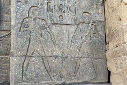 Familienreise Ägypten - Ägypten for family - Wandzeichnungen im Luxor Tempel