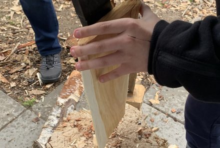 Schweden for family - Schweden Sommer - Holz hacken