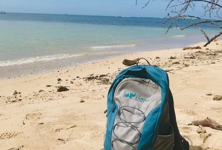 Costa Rica mit Kindern - Costa Rica Family & Teens - For Family Reisen Rucksack am Strand 