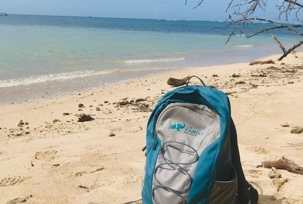 Costa Rica for family Junior - Costa Rica mit Kindern - For Family Reisen-Rucksack am Strand