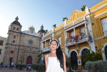 Kolumbien Familienreise - Kolumbien Family & Teens - Cartagena - Besuch der Kirche San Pedro Claver 