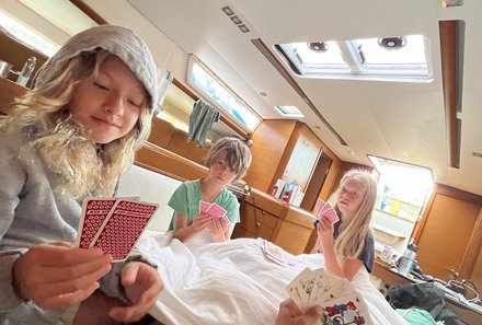 Familienreise Karibik- Karibik for family - Segelreise - Kids in der Kabine