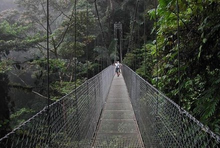 Costa Rica mit Jugendlichen - La Fortuna Hängebrücke