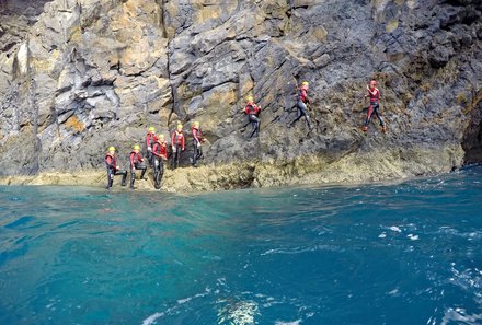 Madeira Familienreise - Madeira for family individuell - Coasteering auf Madeira