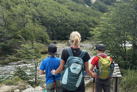 Patagonien Family & Teens - Torres del Paine - Nadja Albrecht mit Kindern