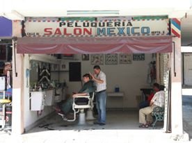 Mexiko mit Kindern - Friseur in Merida