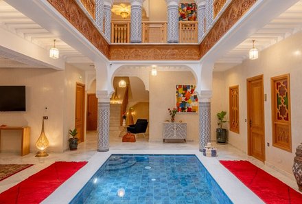 Familienreise Marokko - Marokko for family Deluxe - Riad Atlas Palace - Riad mit Pool Marrakesch
