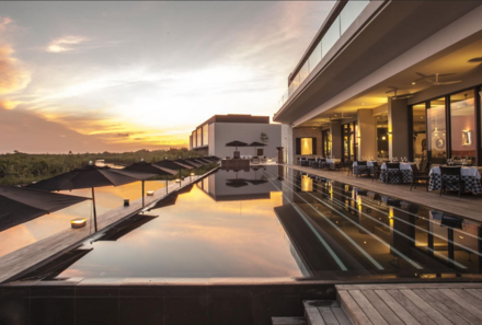 Mexiko for family Deluxe - Nizuc Resort & Spa - Pool und Terrasse