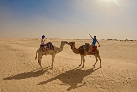Tunesien Familienurlaub - Tunesien for family - Kamel-Trekking