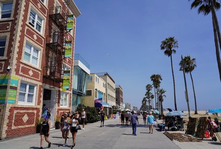 Kalifornien mit Kindern - Kalifornien Urlaub mit Kindern - Santa Monica Promenade