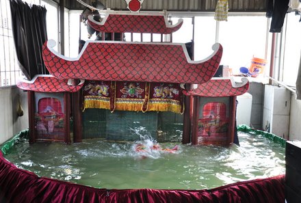 Vietnam Familienreise - Vietnam for family individuell - Puppenvorstellung im Wasser
