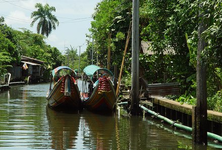 Familienreise Thailand - Thailand for family - Longtailboot in Bangkok