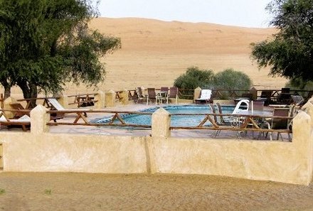 Familienurlaub Oman - Oman for family - 1000 Nights Camp Pool
