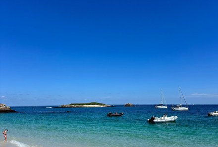Bretagne Familienreise - Bretagne mit Kindern - Les Glénan Sandstrand