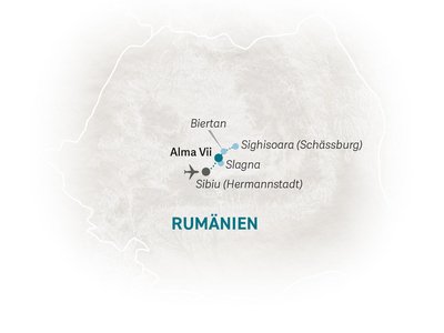 Rumänien mit Kindern - Rumänien for family - Karte 2022