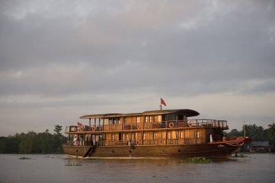Vietnam Familienreise - Vietnam for family - Mekong Delta - Bassac Cruise - Schiff Außenansicht