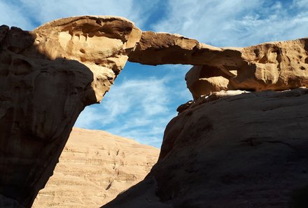 Jordanien Rundreise mit Kindern - Jordanien for family - Wadi Rum Felsen