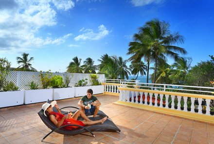 Dominikanische Republik mit Kindern - Dom Rep Familienreise - Villa Taina - Terrasse