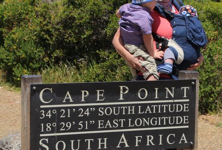 Familienreise Garden Route - Familiensafari zum Bestpreis - Nadja Albrecht am Kap der Guten Hoffnung