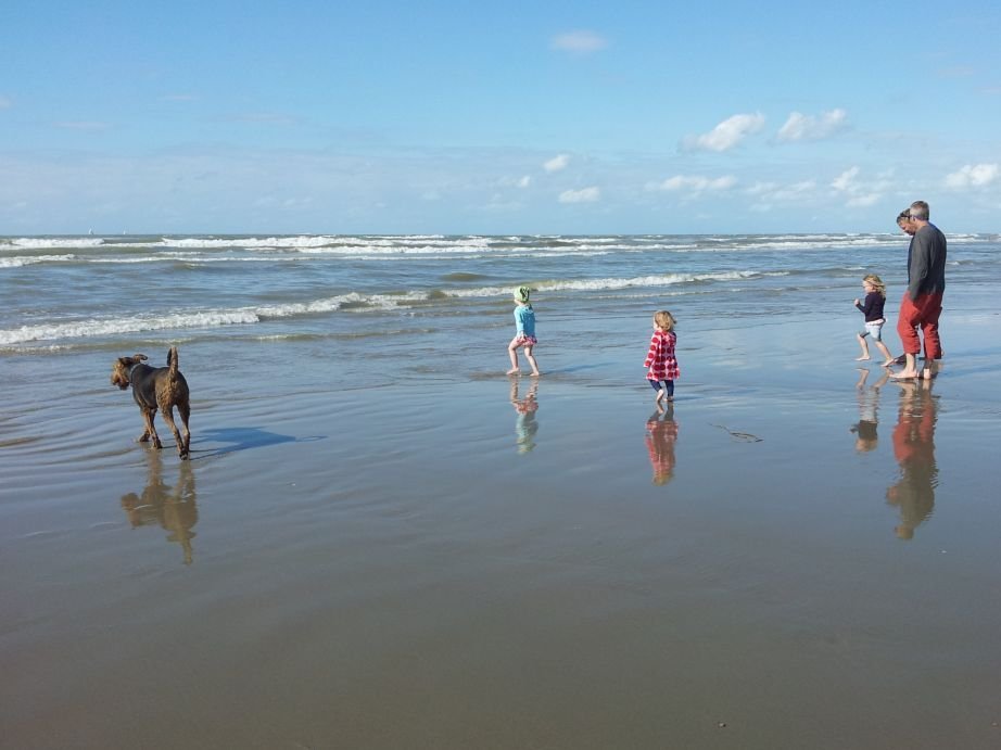 Fernreisen mit Kindern - Reiseblog - Mit Hund am Strand