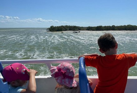 Mexiko Familienreise - Mexiko for family - Kinder auf einem Boot