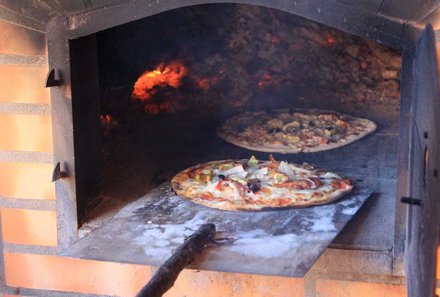 Algarve for family - Familienreise Algarve mit Kindern - Pizza aus dem Holzofen
