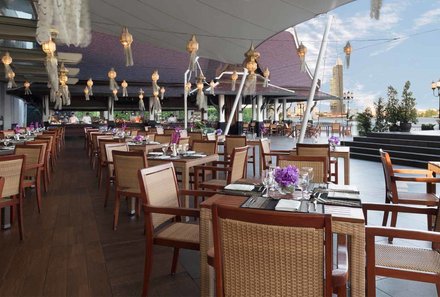 Thailand Familienreise mit Kindern - Thailand for family individuell - Anantara Riverside Resort - Essbereich