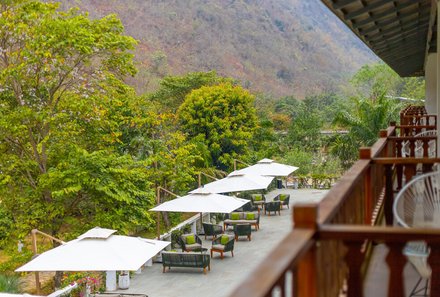 Laos & Vietnam Familienreise - Laos Reise mit Kindern - Mai Chau Mountain View Resort - Liegen