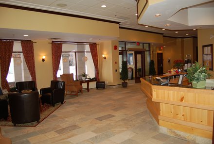 Westkanada for family - Familienurlaub Kanada - Sun Peaks Lodge Rezeption