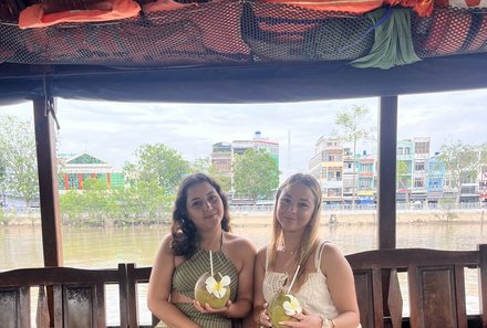 Vietnam for family individuell - Mekong Delta - Bootsfahrt mit Vanessa Salamon und Samira Saoud