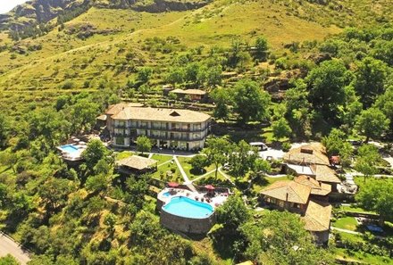 Georgien Familienreise individuell - Vardzia Resort - Panoramablick