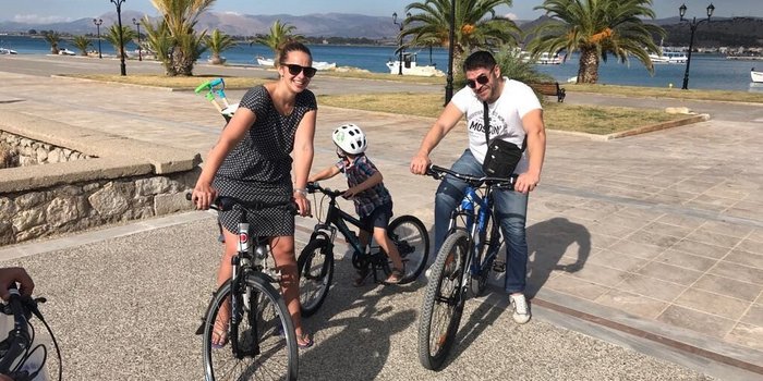 Familienreise Griechnland - Die Highlights Peloponnes mit Kindern - Fahrradausflug mit Familie