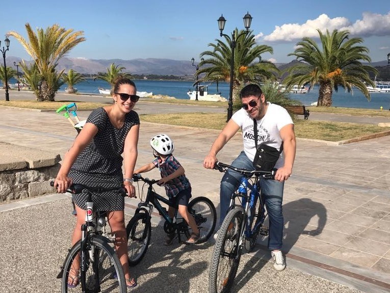 Familienreise Griechnland - Mit dem Fahrrad durch Nafplio