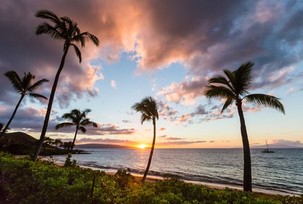 Hawaii Inselhopping for family individuell - Familienreise Hawaii mit Kindern - Südmaui Sonnenuntergang