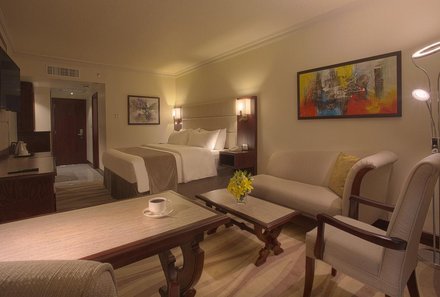 Jordanien Rundreise mit Kindern - Landmark Amman Hotel - Zimmeransicht