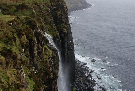 Schottland mit Kindern - Wasserfall Kilt Rock