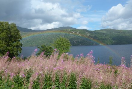 Schottland Familienreise - Schottland mit Kindern - Natur mit Regenbogen Highlands
