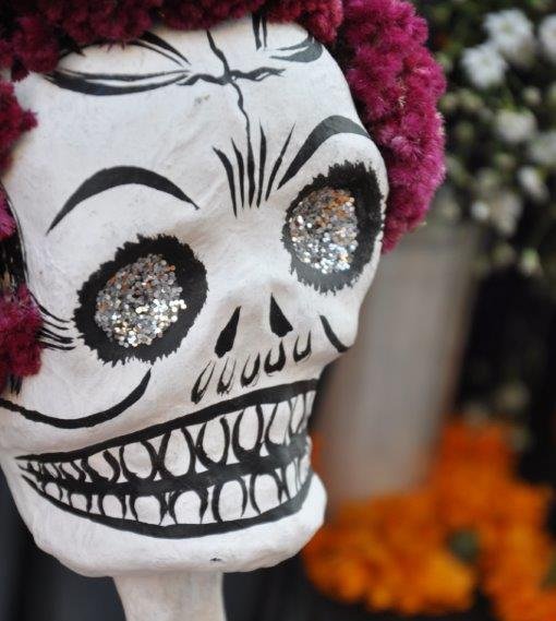 Mexiko mit Kindern - Der Tag der Toten - Traditionen in Mexiko - Totenkopf Maske