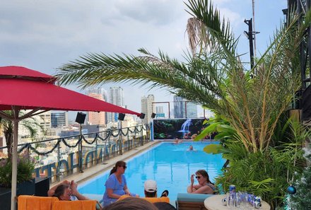 Vietnam Familienreise - Vietnam for family - Mekong Delta - Happy Life Grand Hotel - Pool