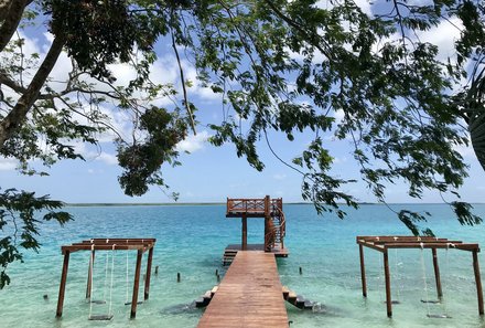Mexiko for family - Mexiko Familienreise mit Kindern - Bacalar Strand
