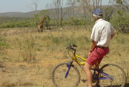 Südafrika mit Kindern - Interview mit dem Kololo Game Reserve - Fahrrad Safari