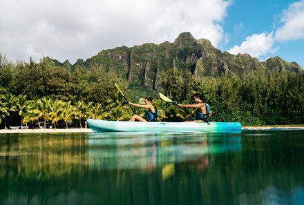 Hawaii Inselhopping for family individuell - Familienreise Hawaii mit Kindern - Kaneohe Bay Kualoa Ranch