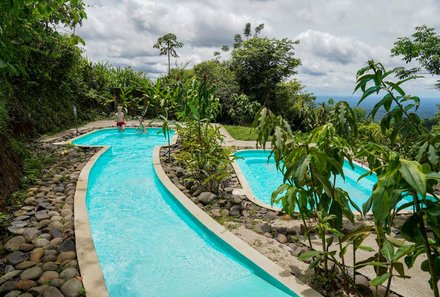 Familienurlaub Costa Rica - Costa Rica for family - La Tigra Lodge Kinder im Pool
