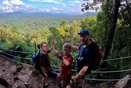 Familienreise Malaysia - Malaysia & Borneo Family & Teens - Taman Negara Nationalpark - Bukit Terisek Aussicht