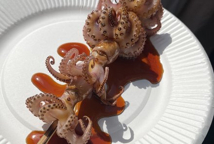 Japan mit Kindern  - Japan for family - Essen vom Tsujiki Fischmarkt 