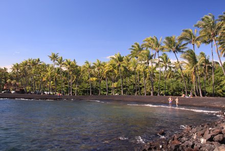 Hawaii Inselhopping for family individuell - Familienreise Hawaii mit Kindern - Punaluu Beach