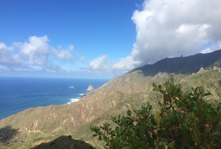 Teneriffa Familienurlaub - Teneriffa for family - Anagagebirge - Blick aufs Meer