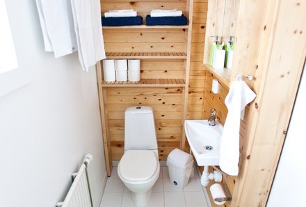 Schweden for family - Wildact Husky Farm Arvidsjaur - Badezimmer