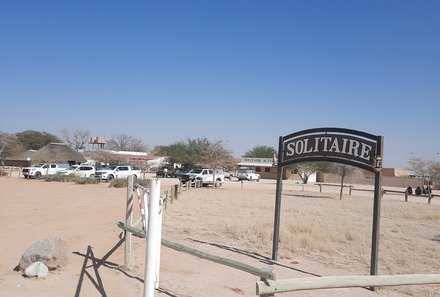 Namibia Familienurlaub - Namibia Family & Teens - Soltaire Schild